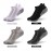 6 Pairs Sports Ankle Socks Athletic Low-cut Socks Thick Knit Autumn Winter Socks Outdoor Fitness Breathable Quick Dry Socks Wear-resistant Warm Socks Lightweight Anti-skid No-Show Socks For Marathon Running Cycling