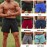 Men Sport Shorts Elastic Waist Pocket Towel Loop Running Basketball Gym Athletic Loose Fit Quick-dry Casusal Shorts