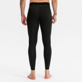 Men Sports Pants Elastic Waist Side Pockets Moisture-wicking Stretchy Tights Running Weightlifting Athletic Leggings