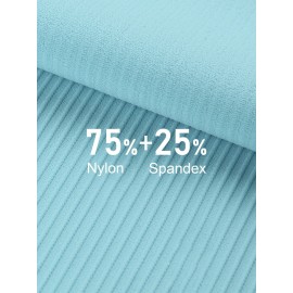 Women Sports Leggings Yoga Tights with Pockets Ribbed Pants for Workout Running Gym