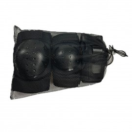 6Pcs/Set 2 Wrist Guards + 2 Elbow Pads + 2 Knee Pads Thicken Shell Impact Resistance All-around Protection for Children Adults Outdoor Sports