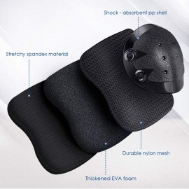 6Pcs/Set 2 Wrist Guards + 2 Elbow Pads + 2 Knee Pads Thicken Shell Impact Resistance All-around Protection for Children Adults Outdoor Sports