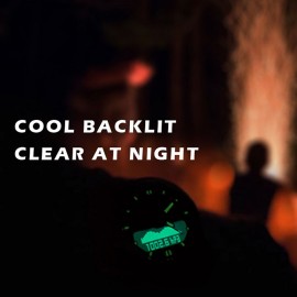 Men Sports Digital Analog Watch Diving Watch Steel Business Wrist Watch Altimeter Compass 200m Waterproof with Silicone Strap