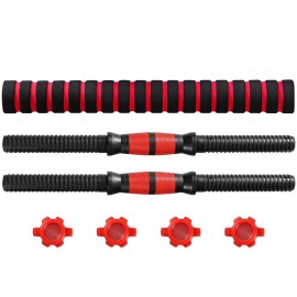 Threaded Dumbbell Handle Bars Extension Bar Set Adjustable Dumbbell Bars for Weight Lifting Home Gym Fitness Exercise